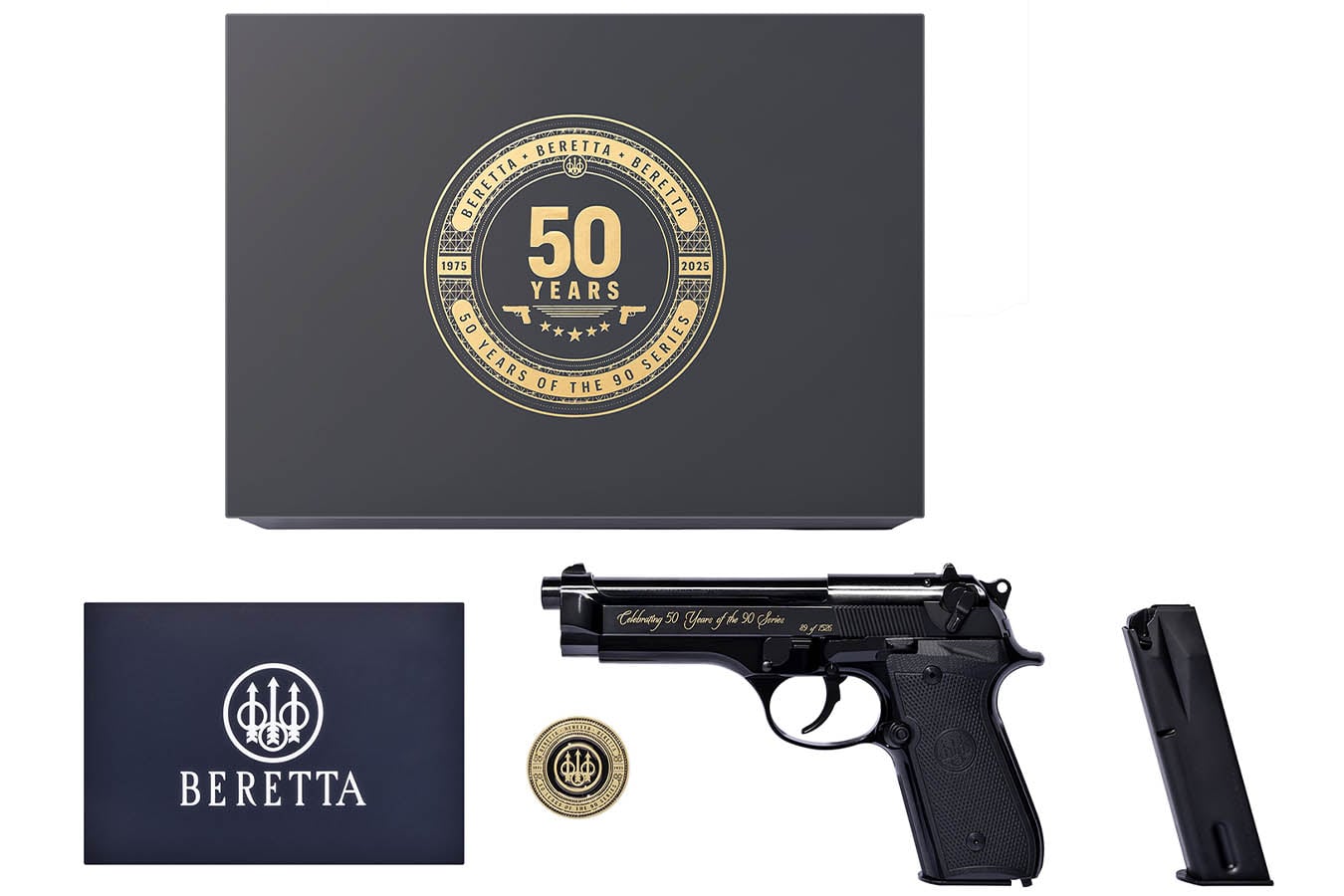 BERETTA 92SB Repro 50th Anniversary 9mm Semi-Auto Pistol